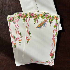 9 Watercolor Floral Motif Invitation Cards with Envelopes